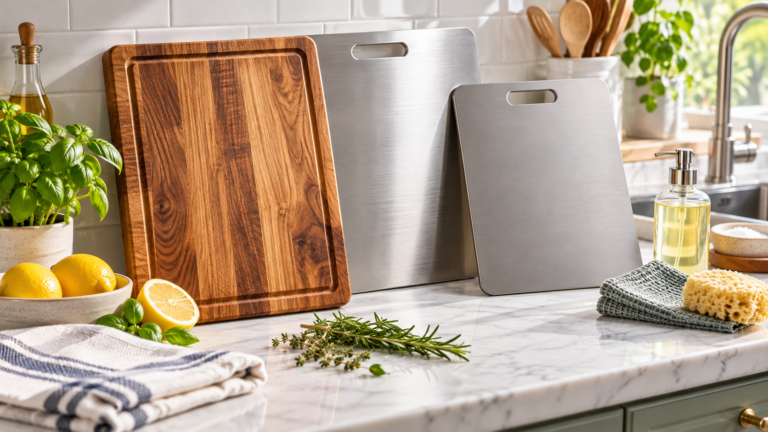 How to Care for Wood, Stainless Steel, and Titanium Cutting Boards