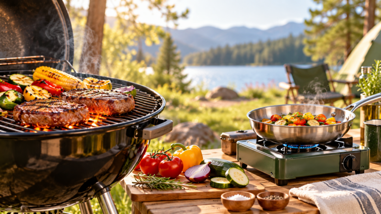 Grill, Portable Stove, or Camp Cooker? Choosing an Outdoor Cooking Setup